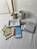 Mugs note pads and more