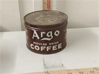 vtg Argo coffee tin