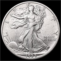 1933-S Walking Liberty Half Dollar CLOSELY