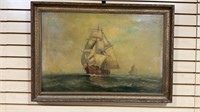 J.G Tyler, Listed Artist, Clipper Ship O/C