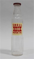 SHELL X-100 GLASS BOTTLE