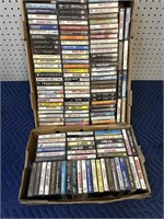 TWO BOXS OF CASSETTE TAPES MIX LOT