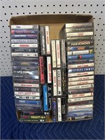 BOX OF ROCK AND ROLL CASSETTE TAPES  BOX 4