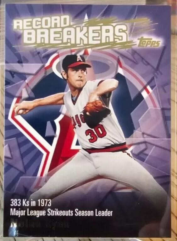 2002 Topps Record Breakers Nolan Ryan #RB-NR Calis