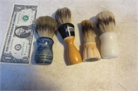 4 vintage Shaving Brushes
