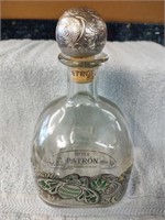 Silver Patron Bottle-5"x9"