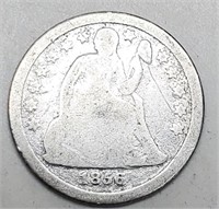 1856 Liberty Seated Dime