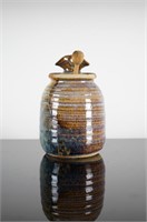 Honey Jar by Glazed Earthenware Pottery