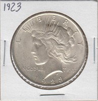US Coins Peace Silver Dollar 1923