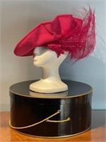 George Zamau'l Hot Pink Wool Hat