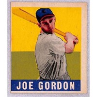 1948 Leaf Baseball Joe Gordon Crease Free