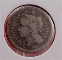 1868 - 3 Cent Piece