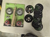 Grinder brush kit, wheels & cut off blades