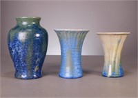 3 Pisgah Forest Pottery Vases
