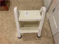 2 step plastic foot stool 19"w x 22"t