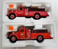 First Gear Lot of 2 IH Fire Truck Pumpers