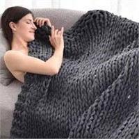 Alzoear Chunky Knitted Weighted Blanket