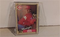 Manager Pete Rose Topps Card 1989