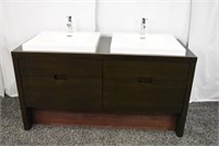 DOUBLE SINK VANITY - PREVIOUSLY INSTALLED BUT OK