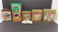 Vintage collectible tins