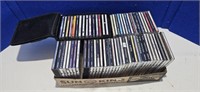 Box of music cd's.