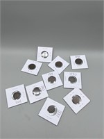 10 Various Date Indian Head Pennies