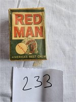 Vintage Rare  Antique Red Man Chew Box Unopened