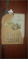 1892 Calendar Advertisement