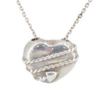 Tiffany & Co. Silver Heart Necklace