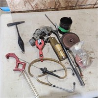 Tubing cutter, ring compressor, stethoscope, etc.