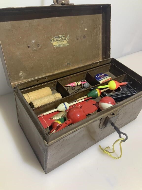 Vtg Kennedy Tackle Box with Contents