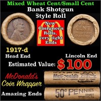 Lincoln Wheat Cent 1c Mixed Roll Orig Brandt McDon