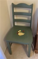 Painted ladderback chair