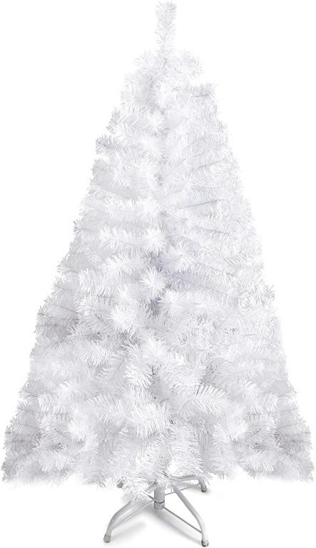 Prextex Small White Christmas Tree - 4 Feet