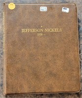 1938- JEFFERSON NICKEL BOOK W/ APPROX 104 COINS