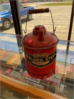 Vintage Welded Steel Oil Can