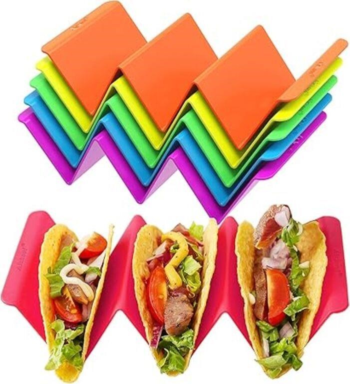 Colorful Taco Holder Stands Set of 6 - Premium Lar