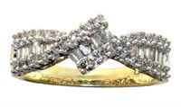 14kt Gold Brilliant 2/3 ct Baguette Diamond Ring