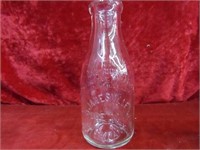Vintage Janesville, WI glass Milk Bottle.