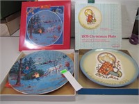 2 Schmid Christmas Plates (1975 Hummel & 1988