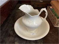 Ironstone Pitcher & Bowl