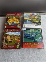 4 Puzzles- Various Sizes