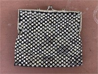 VINTAGE BEADED RHINESTONE  PURSE