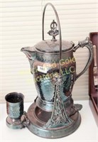 Meridian silver-plate water pitcher set