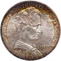 50C 1918 LINCOLN. PCGS MS67 CAC