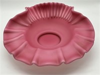 Mt. Washington Antique Satin Glass Brides Bowl