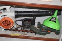 leaf blower and misc tools
