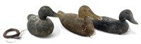 (3) Antique Duck Decoys