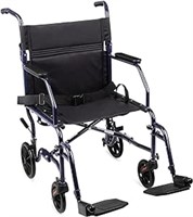 Carex Transport Chair, Rolling Transport Chair wit