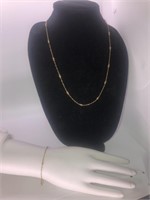 14K bracelet and necklace